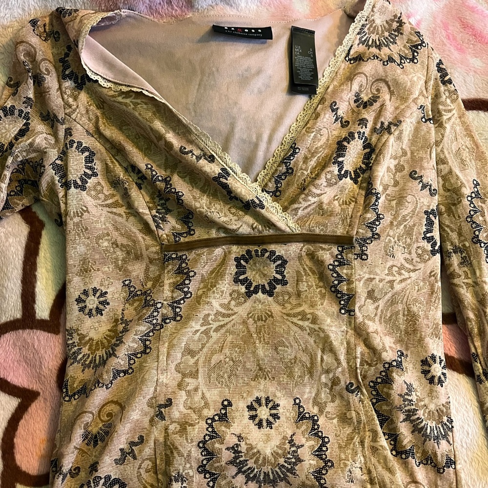 cute vintage boho inspired wrap top